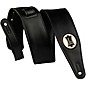 Levy's 2.5" Black Padded Vegan Leather Guitar Strap Black thumbnail