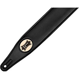 Levy's 2.5" Black Padded Vegan Leather Guitar Strap Black