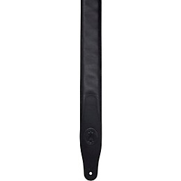 Levy's 2.5" Padded Garment Leather Guitar Strap Black 2.5 in.