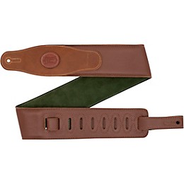 Levy's 2.5" Padded Garment Leather Guitar Strap Brown 3 in.