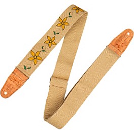 Levy's 2" Flowering Vine Hemp Series Guitar Strap Yellow F... Levy's 2" Flowering Vine Hemp Series Guitar Strap Yellow Flower