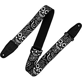 Levy's 2" Polyester Calaca Guitar Strap Eyes Levy's 2" Polyester Calaca Guitar Strap Skulls