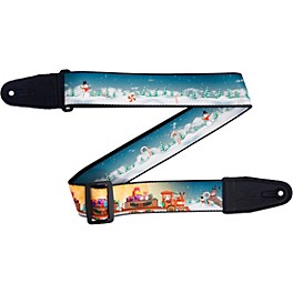 Levy's 2" Christmas Guitar Strap Holiday Gift Wrap Levy's 2" Christmas Guitar Strap Santa's Holiday Train