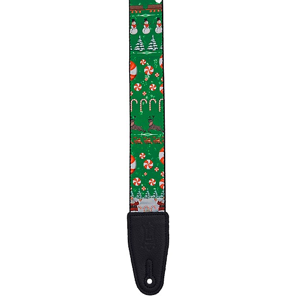 Levy's 2" Christmas Guitar Strap Holiday Gift Wrap