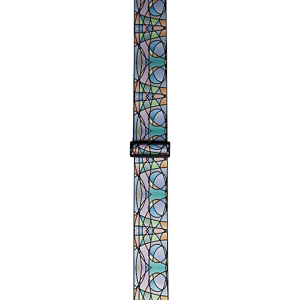 Levy's 3" Stained Glass Polypropylene Guitar Strap Pastel