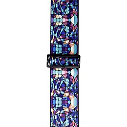 Levy's 3" Stained Glass Polypropylene Guitar Strap Blue Mirage