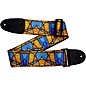 Levy's 3" Stained Glass Polypropylene Guitar Strap Orange and Blue thumbnail