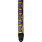 Levy's 3" Stained Glass Polypropylene Guitar Strap Orange and Blue