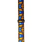 Levy's 3" Stained Glass Polypropylene Guitar Strap Orange and Blue