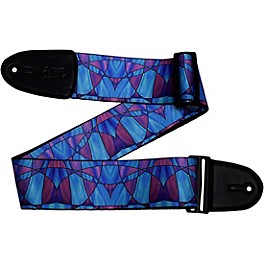 Levy's 3" Stained Glass Polypropylene Guitar Strap Kaleidosc... Levy's 3" Stained Glass Polypropylene Guitar Strap Plumb Blue