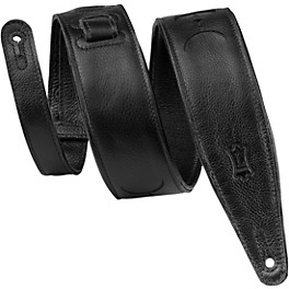 Levy's 2.5" Black Garment Leather Guitar Strap Black Moon Levy's 2.5" Black Garment Leather Guitar Strap Black Moon