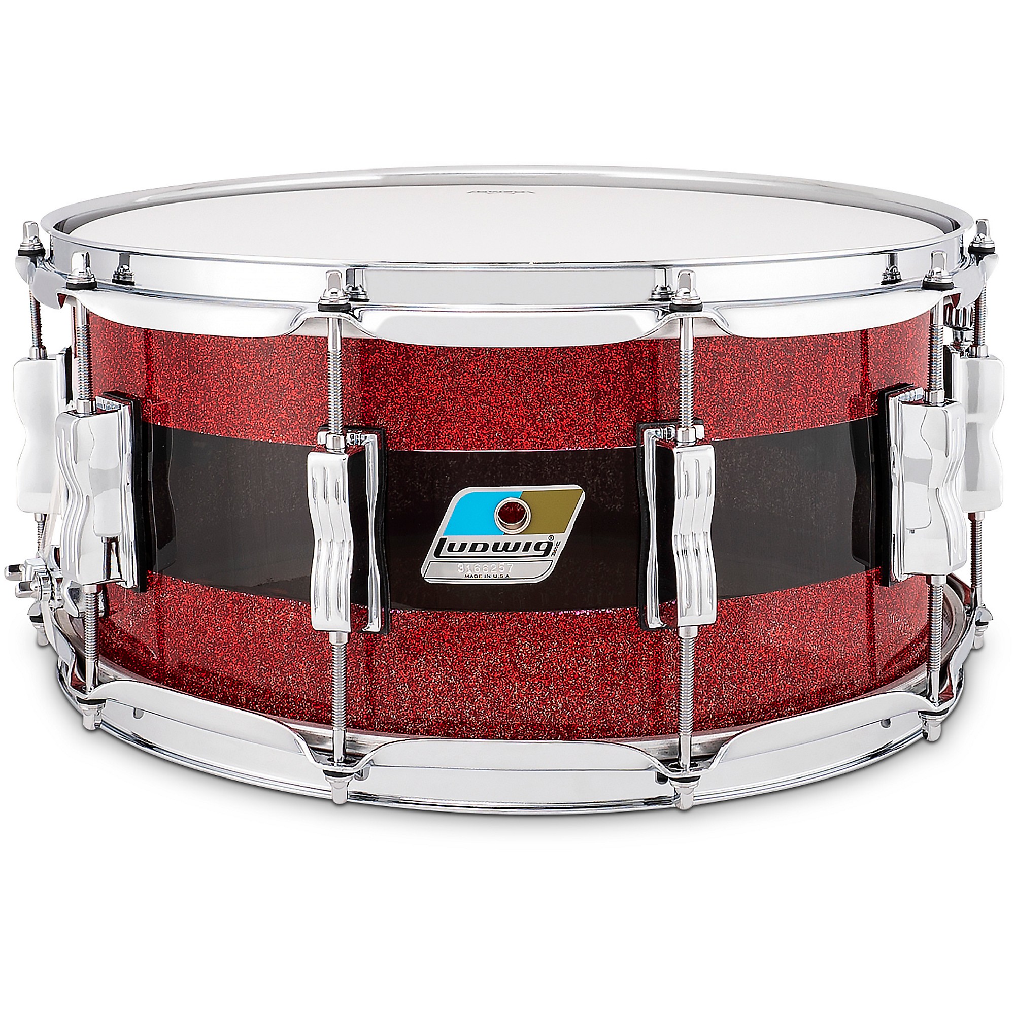 Ludwig vistalite snare drum on sale