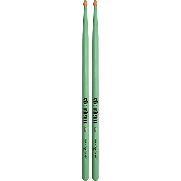 Vic Firth American Classic Seafoam Green Drum Sticks 5A Wood