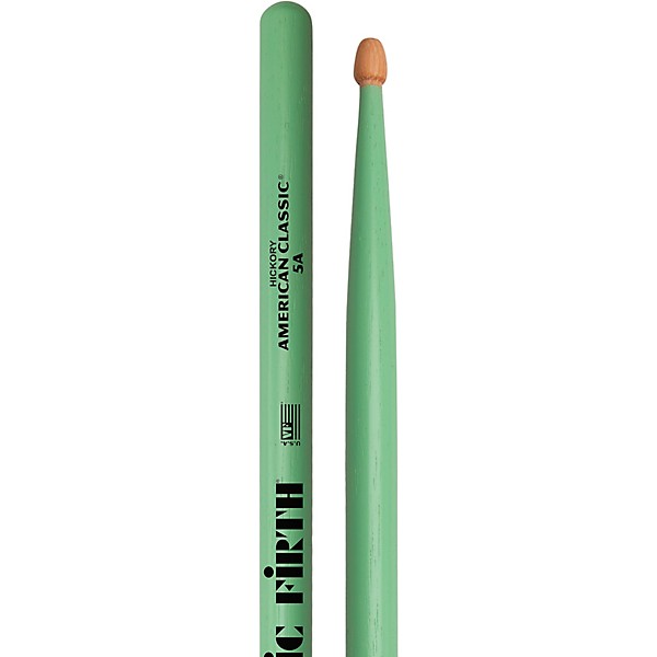 Vic Firth American Classic Seafoam Green Drum Sticks 5A Wood