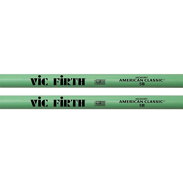 Vic Firth American Classic Seafoam Green Drum Sticks 5B Wood