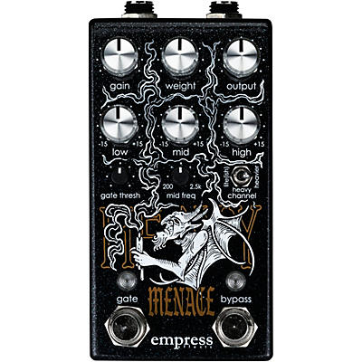 Empress Effects Heavy Menace Distortion Effects Pedal Black for sale