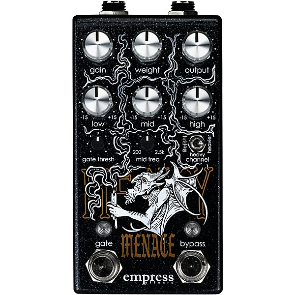Empress Effects Heavy Menace Distortion Effects Pedal Black