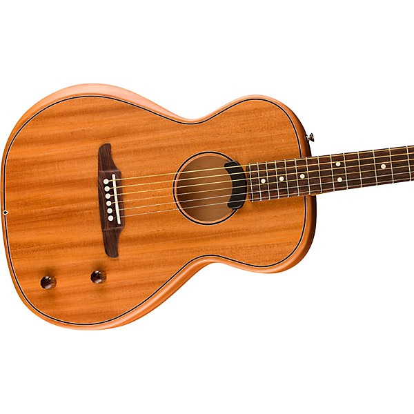 Fender Highway Parlor All-Mahogany Acoustic-Electric Guitar Natural