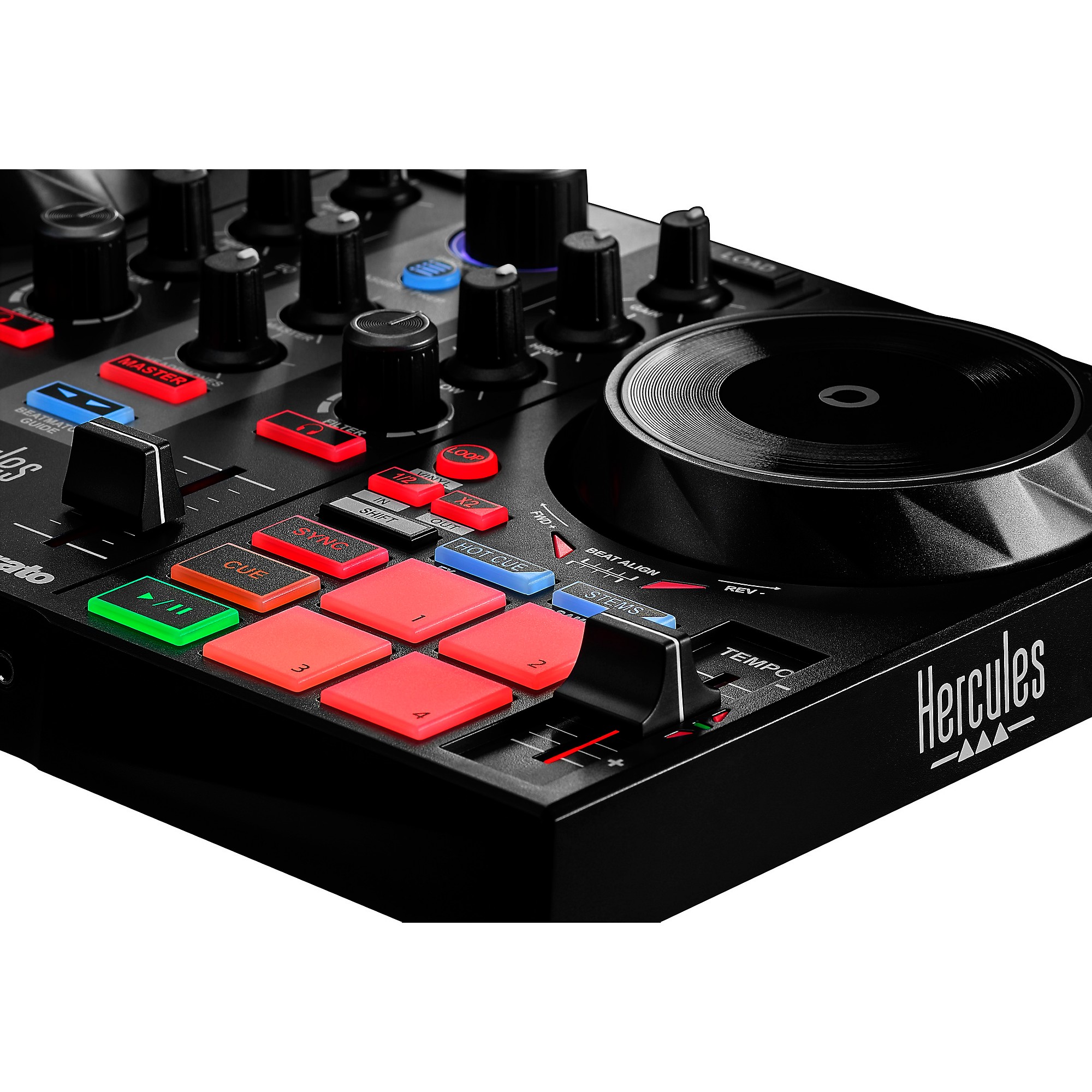 Hercules DJControl Inpulse 200 â€“ DJ Controller - 2 Tracks With 8 Pads And  Sound Card