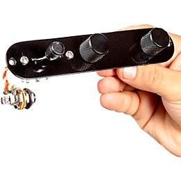 920d Custom T7W Upgraded Replacement 7-Way Control Plate for Telecaster-Style Guitar Black