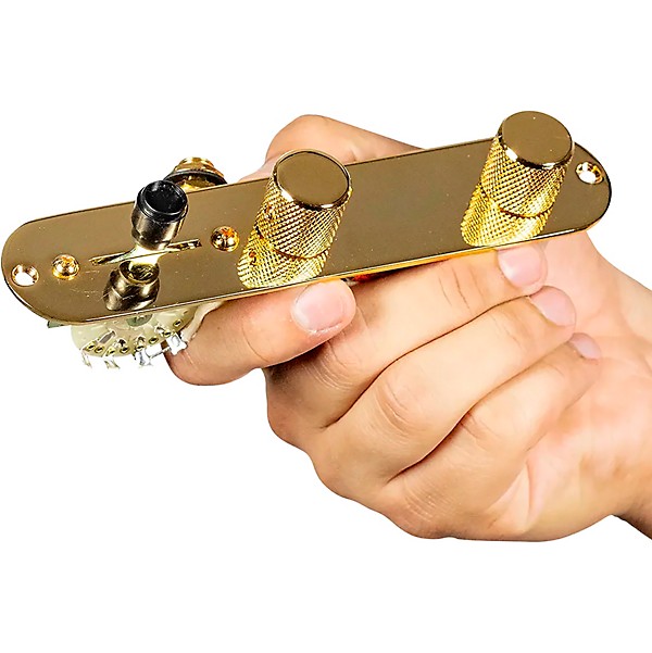 920d Custom T4W Upgraded Replacement 4-Way Control Plate for Telecaster-Style Guitar Gold