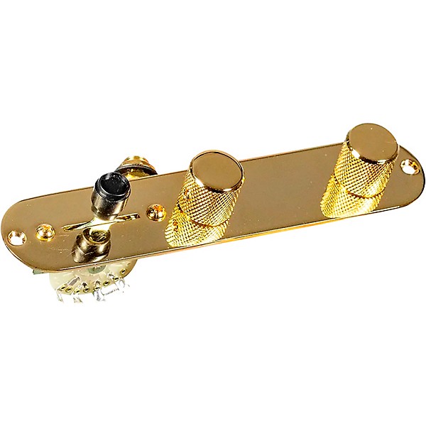 920d Custom T3W Upgraded Replacement 3-Way Control Plate for Telecaster-Style Guitar Gold