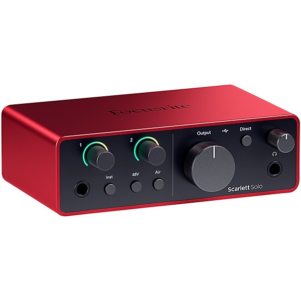 Open Box Focusrite Scarlett Solo USB-C Audio Interface (Gen 4) Level 1