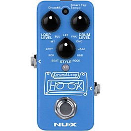 Open Box NUX HOOK Drum and Loop Mini Effects Pedal Level 1 Blue