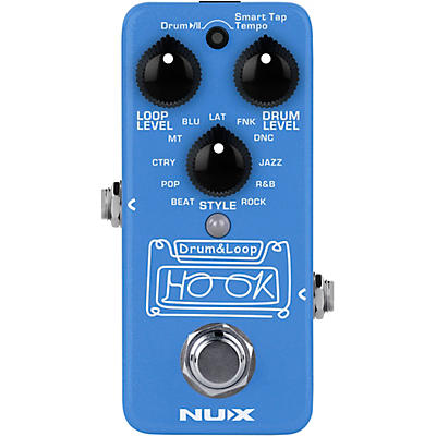 Nux Hook Drum And Loop Mini Effects Pedal Blue for sale