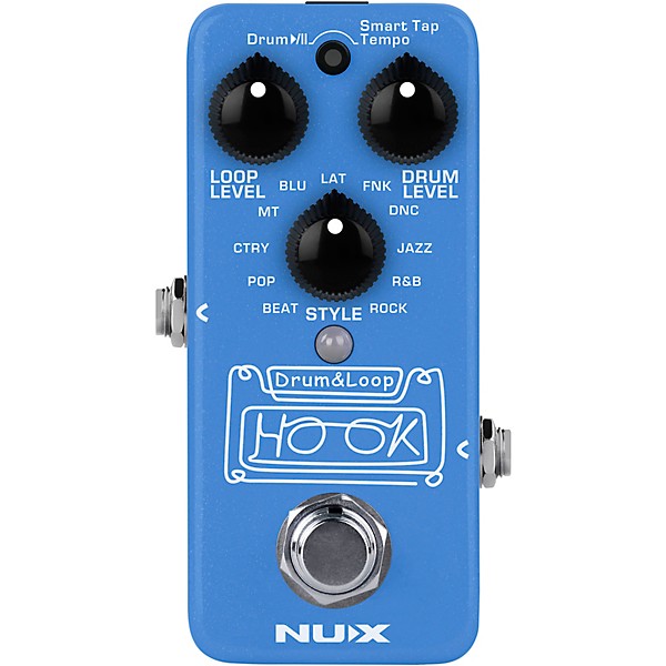 NUX HOOK Drum and Loop Mini Effects Pedal Blue