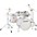 Ludwig BackBeat Elit... Ludwig BackBeat Elite 5-Piece Complete Drum Set With 22" Bass Drum, Hardware and Cymbals Arctic Grain