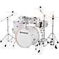 Ludwig BackBeat Elite 5-Piece Complete Drum Set With 22" Bass Drum, Hardware and Cymbals Arctic Grain