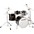 Ludwig BackBeat El... Ludwig BackBeat Elite 5-Piece Complete Drum Set With 22" Bass Drum, Hardware and Cymbals Midnight Grain