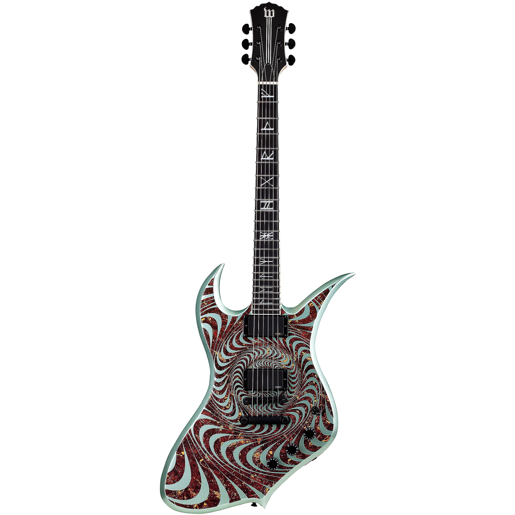 Wylde Audio Thoraxe Electric Guitar Tortoise Psychic Bullseye