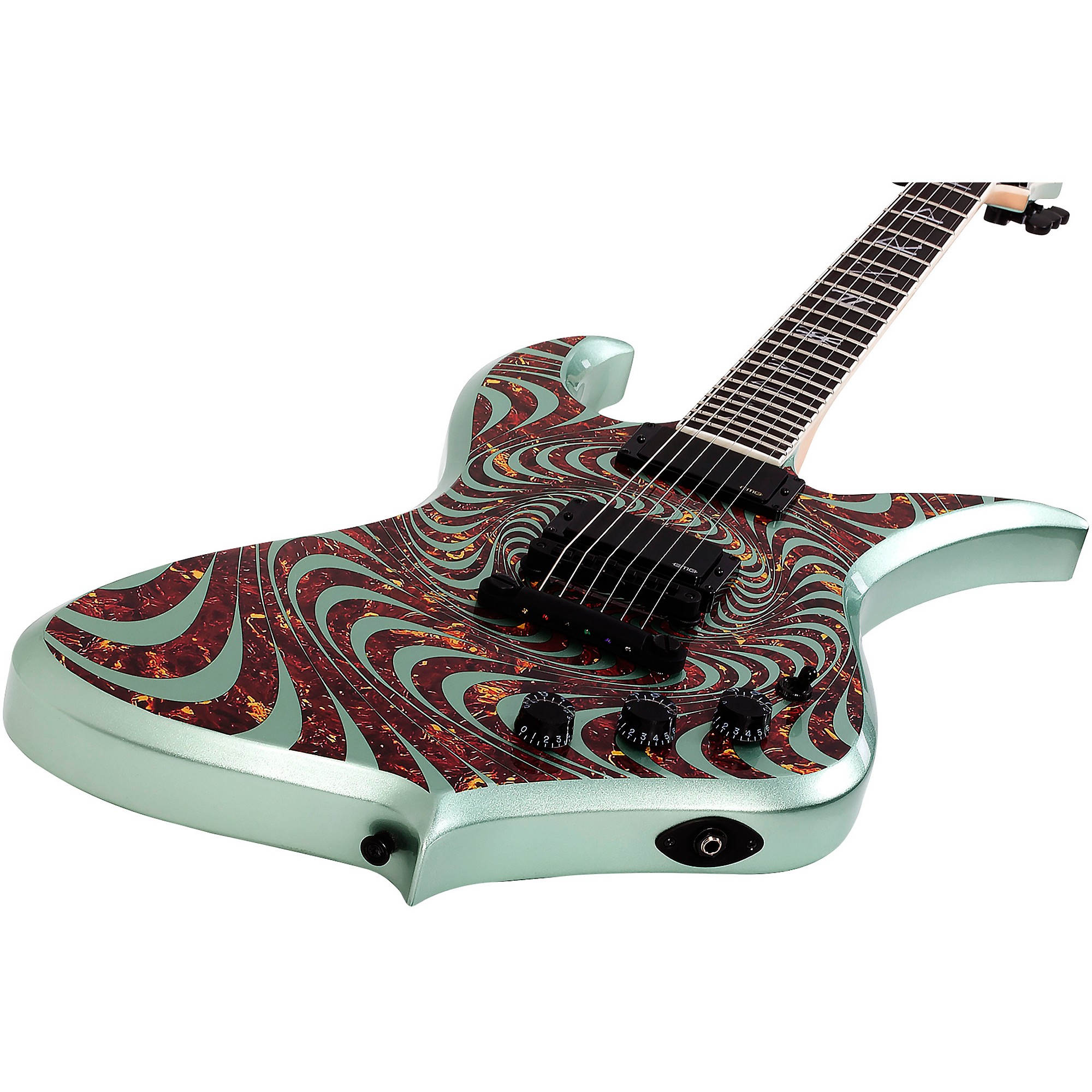 Wylde Audio Thoraxe Electric Guitar Tortoise Psychic Bullseye