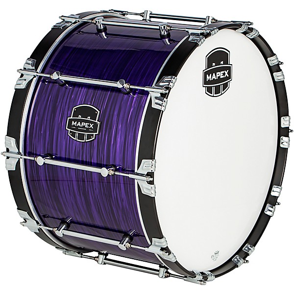 Mapex Quantum Mark II Drums on Demand Series Purple Ripple Bass Drum 24 in.