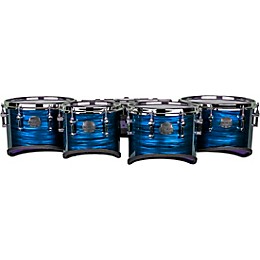 Mapex Quantum Mark II Drums on Demand Series Classic Cut Tenor Large Marching Quint 6, 10 ,12, 13, 14 in. Blue Ripple