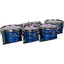 Mapex Quantum Mark II Drums on Demand Series Classic Cut Tenor Large Marching Quint 6, 10 ,12, 13, 14 in. Blue Ripple