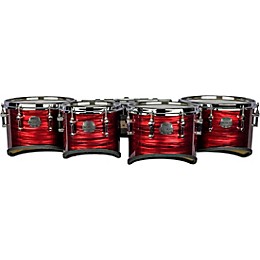 Mapex Quantum Mark II Drums on Demand Series Classic Cut Tenor Large Marching Quint 6, 10 ,12, 13, 14 in. Red Ripple