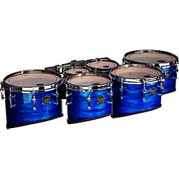 Mapex Quantum Mark II Drums on Demand Series Classic Cut Tenor Large Marching Sextet 6, 8, 10, 12, 13, 14 in. Blue Ripple