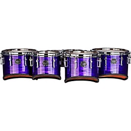 Mapex Quantum Mark II Drums on Demand Series Classic Cut Tenor Large Marching Sextet 6, 8, 10, 12, 13, 14 in. Purple Ripple