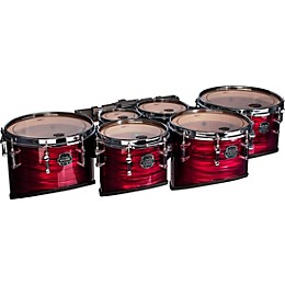 Mapex Quantum Mark II Drums on Demand Series Classic Cut Tenor Large Marching Sextet 6, 8, 10, 12, 13, 14 in. Burgundy Ripple