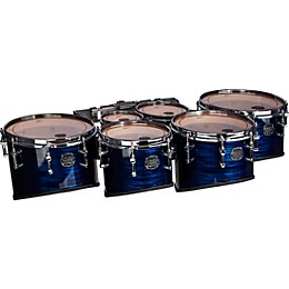 Mapex Quantum Mark II Drums on Demand Series Classic Cut Tenor Large Marching Sextet 6, 8, 10, 12, 13, 14 in. Navy Ripple