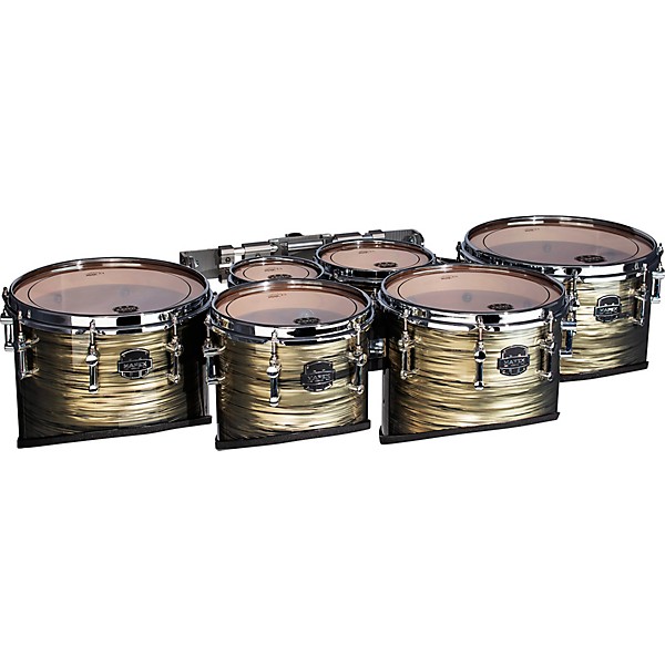 Mapex Quantum Mark II Drums on Demand Series Classic Cut Tenor Large Marching Sextet 6, 8, 10, 12, 13, 14 in. Natural Shale