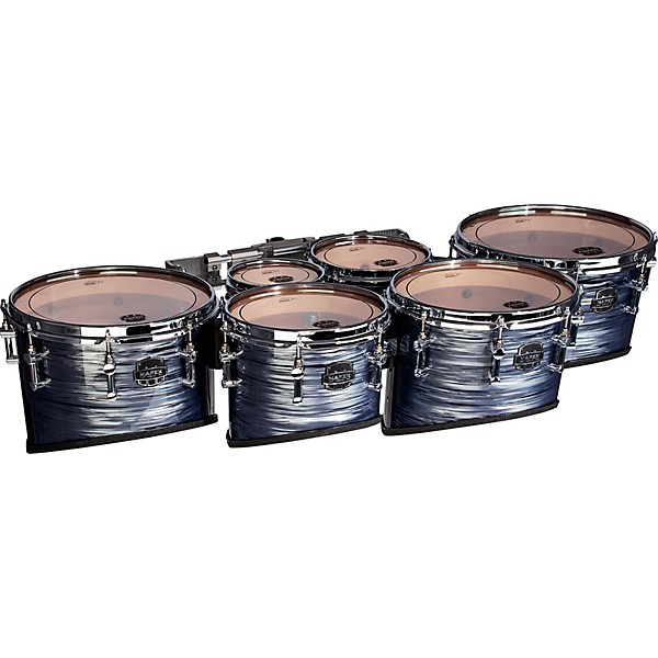 Mapex Quantum Mark II Drums on Demand Series Classic Cut Tenor Large Marching Sextet 6, 8, 10, 12, 13, 14 in. Dark Shale