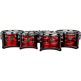 Mapex Quantum Mark II Drums on Demand Series California Cut Tenor Small Marching Quint 6, 8, 10, 12, 13 in. Red Ripple