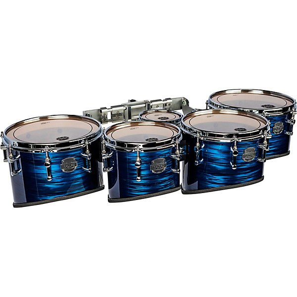 Mapex Quantum Mark II Drums on Demand Series California Cut Tenor Small Marching Quint 6, 8, 10, 12, 13 in. Navy Ripple