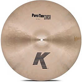 Zildjian K Paper Thin Crash Cymbal 20 in. Zildjian K Paper Thin Crash Cymbal 22 in.