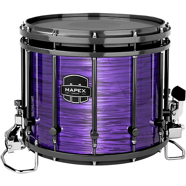 Mapex Quantum Classic Drums on Demand Series 14" Black Marching Snare Drum 14 x 12 in. Purple Ripple