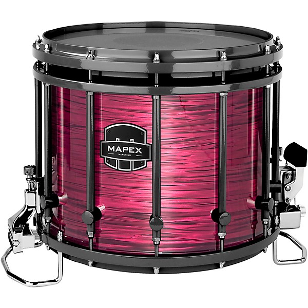 Mapex Quantum Classic Drums on Demand Series 14" Black Marching Snare Drum 14 x 12 in. Burgundy Ripple